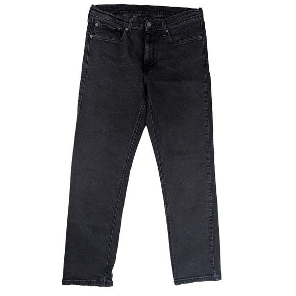 Levi's 511 Slim Fit Black Wash Denim Tapered Leg Jeans Men's Size 34x32‎ - Picture 1 of 8